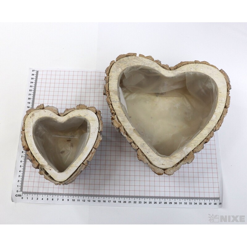 OBAL SRDCE KŮRA 24x8cm 16x7*BÍLÁ