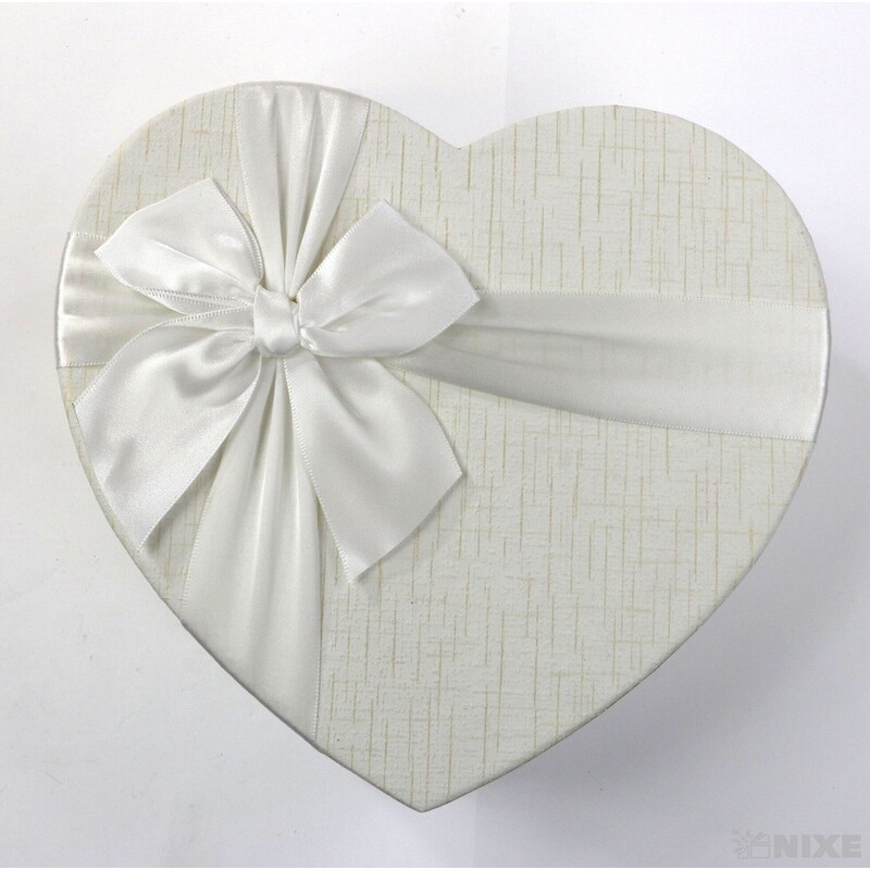 KRABICE SRDCE 3ks 20x8,5cm 16,5x7 13,5x5,5*BÍLÁ