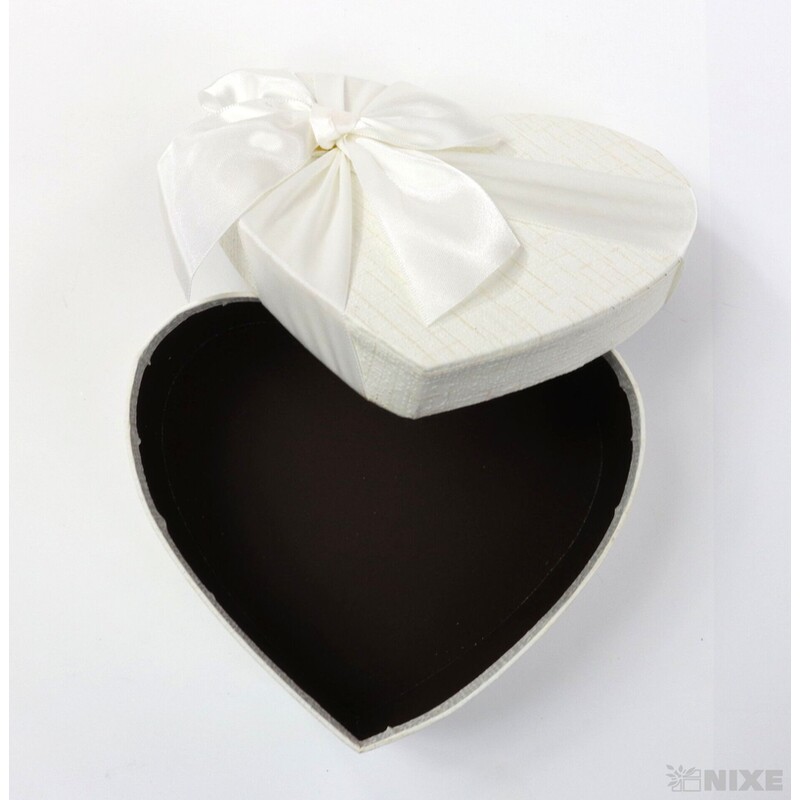 KRABICE SRDCE 3ks 20x8,5cm 16,5x7 13,5x5,5*BÍLÁ