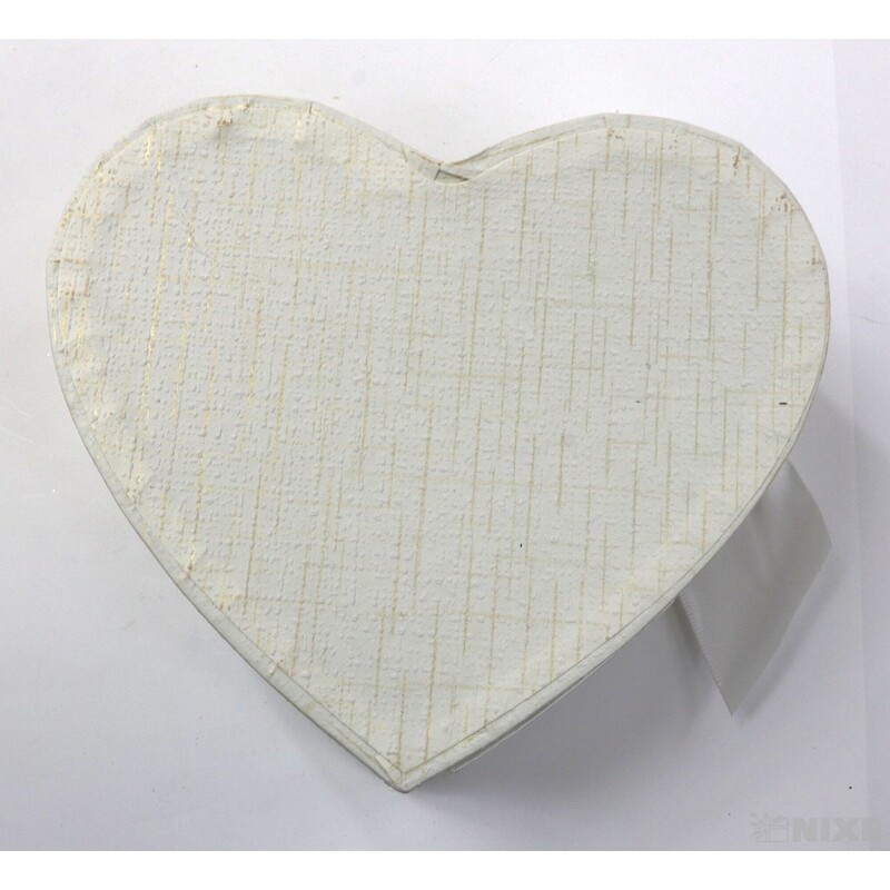 KRABICE SRDCE 3ks 20x8,5cm 16,5x7 13,5x5,5*BÍLÁ