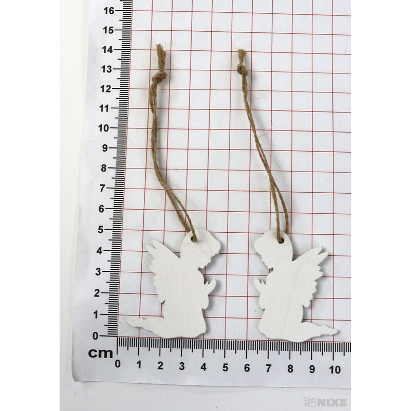 ZÁVĚS ANDĚL 10ks 5,5cm*BÍLÁ