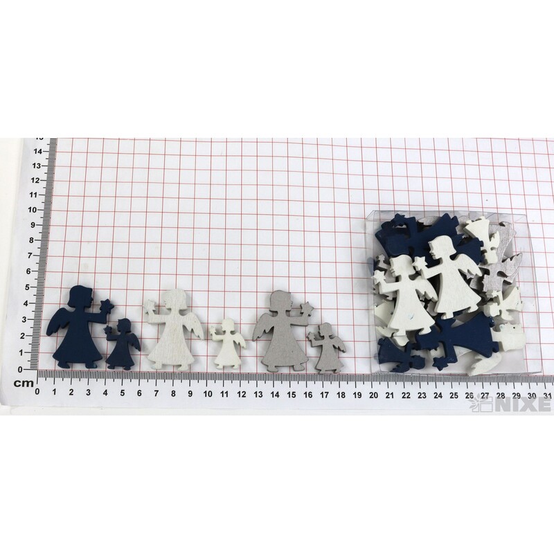 ANDĚL 10cm 24ks*MIX BAREV