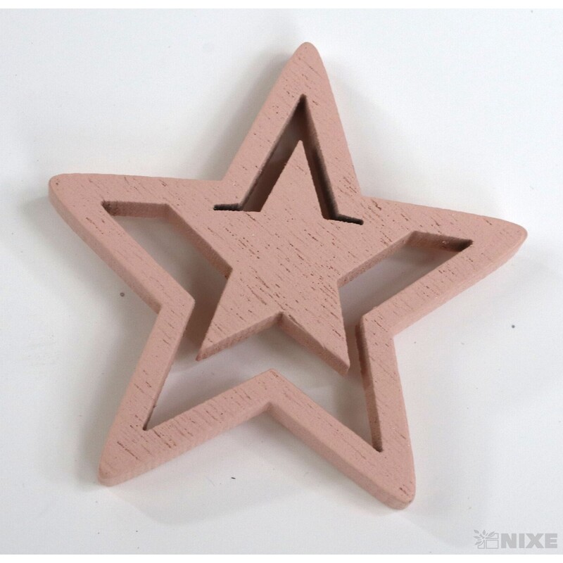 HVĚZDA 5cm 24ks*MIX BAREV