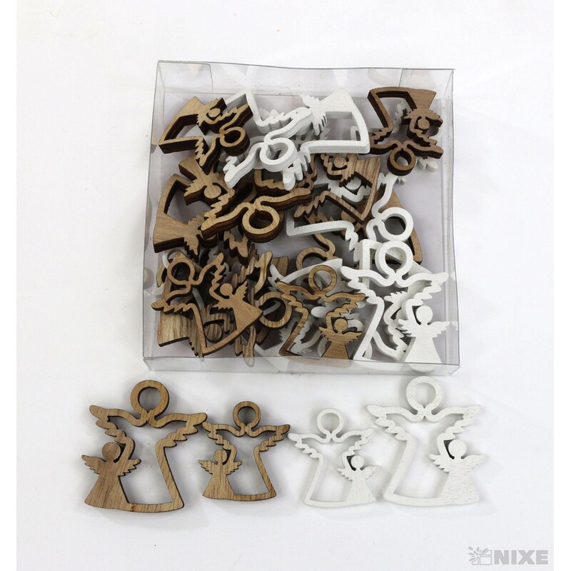 ANDĚL 4cm 24ks*MIX BAREV