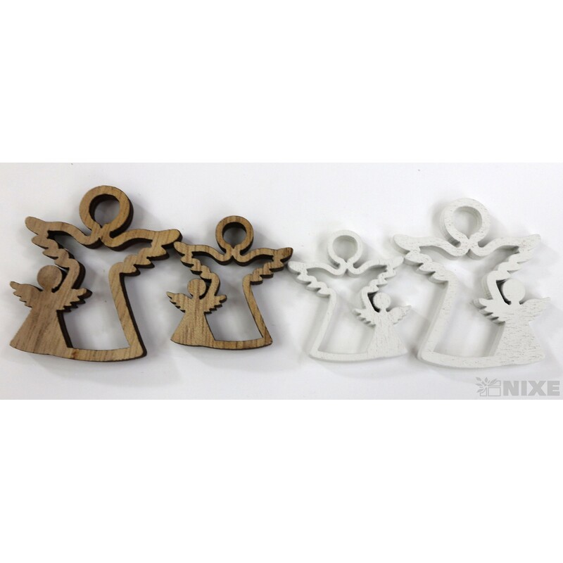 ANDĚL 4cm 24ks*MIX BAREV