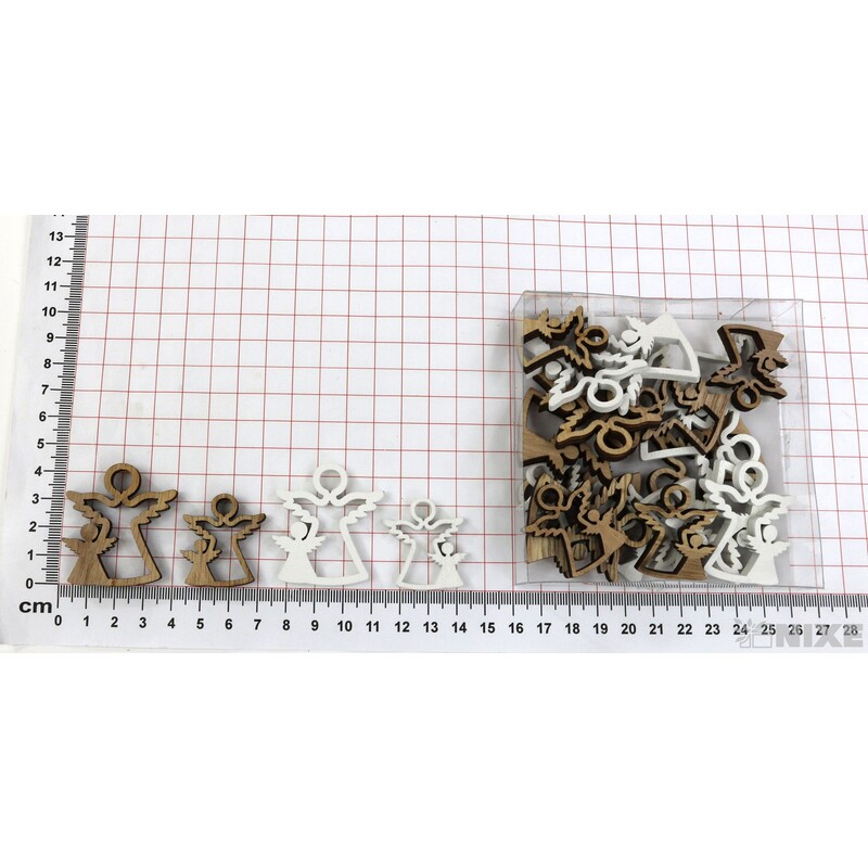 ANDĚL 4cm 24ks*MIX BAREV