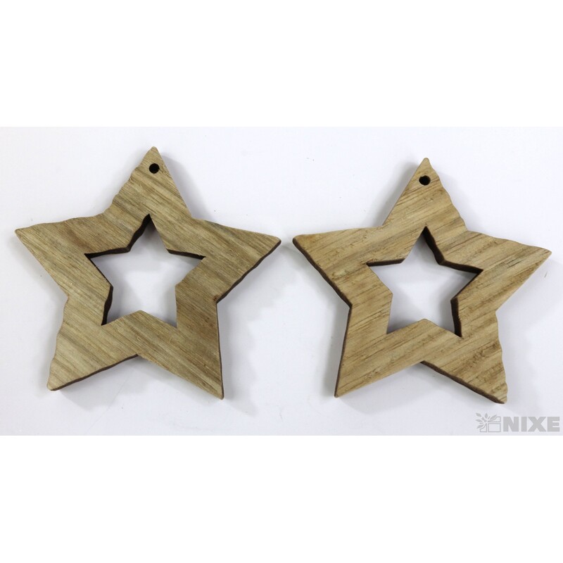 HVĚZDA D 8cm 8ks*PŘÍRODNÍ