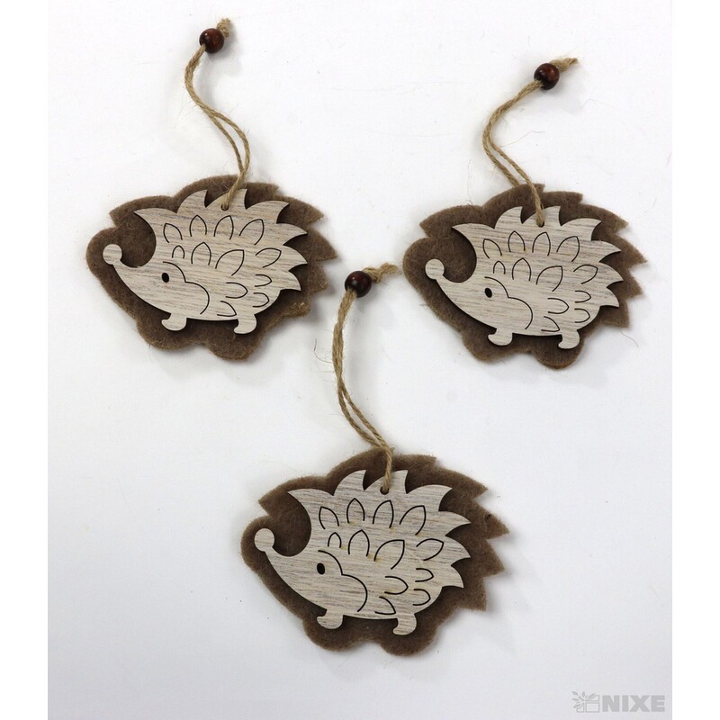 ZÁVĚS JEŽEK 3ks 7x9cm*