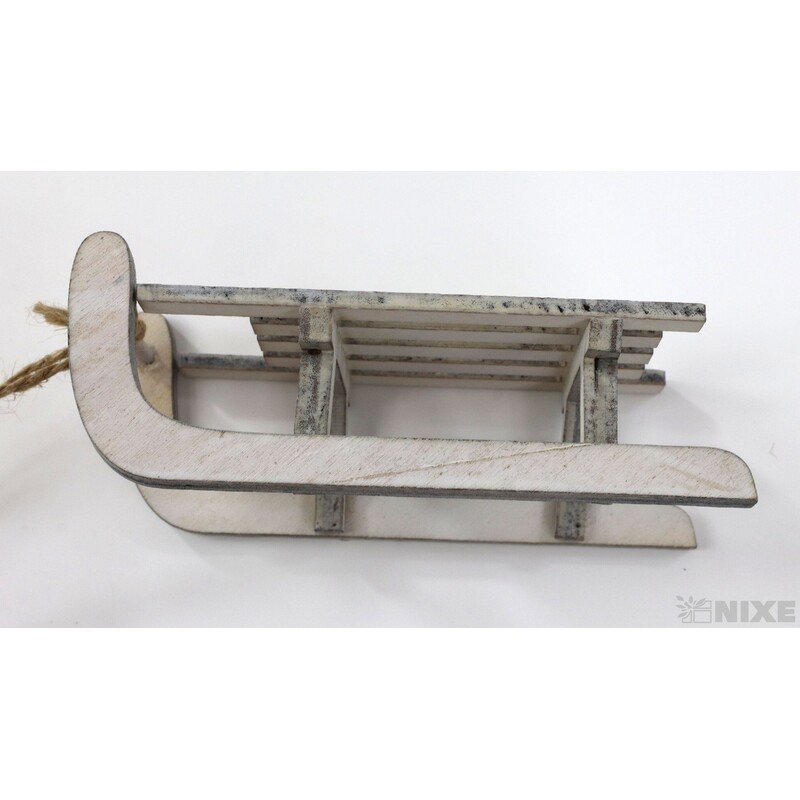 SÁŇKY DŘEVO 9,5cm*BÍLÁ