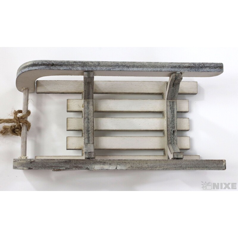 SÁŇKY DŘEVO 9,5cm*BÍLÁ