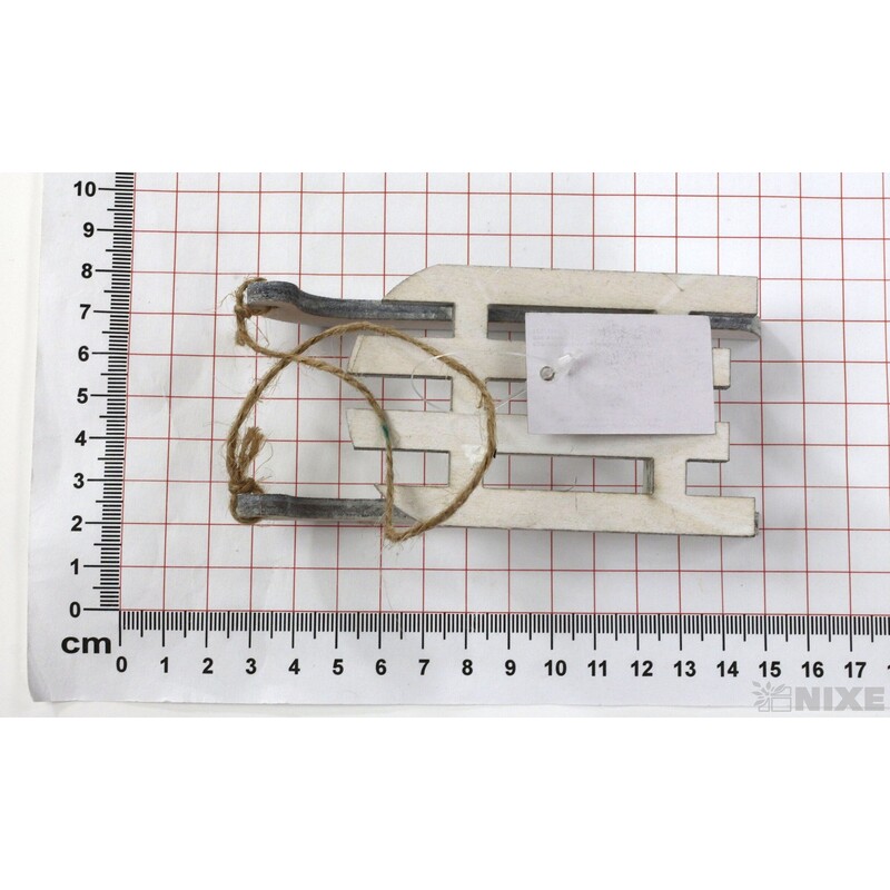 SÁŇKY DŘEVO 12cm*BÍLÁ