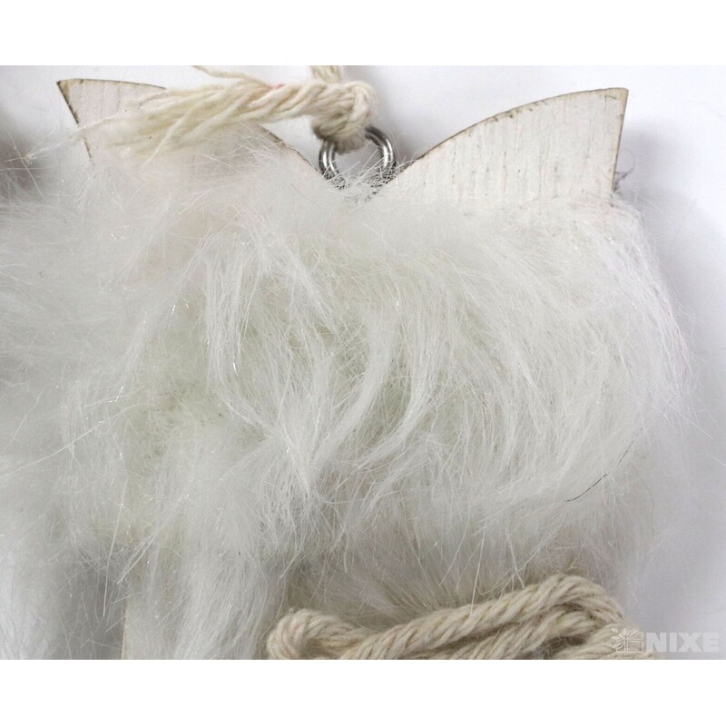 BRUSLE DŘEVO 12x10cm 2ks*BÍLÁ