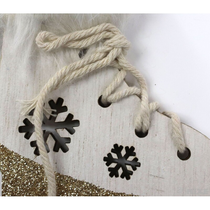 BRUSLE DŘEVO 12x10cm 2ks*BÍLÁ