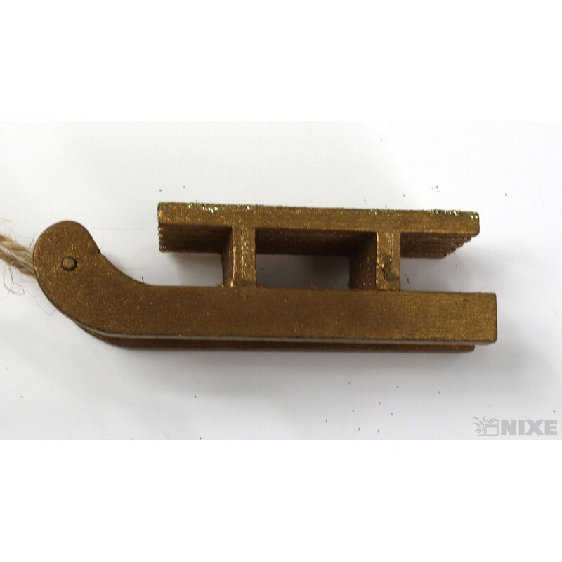 SÁŇKY DŘEVO 8cm 4ks*MIX BAREV