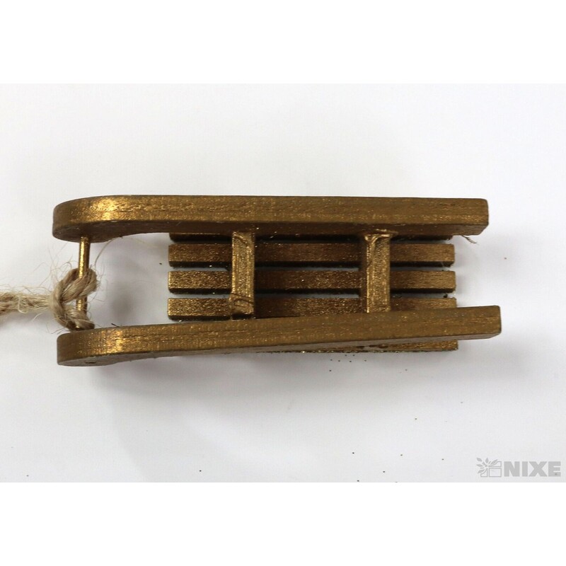 SÁŇKY DŘEVO 8cm 4ks*MIX BAREV