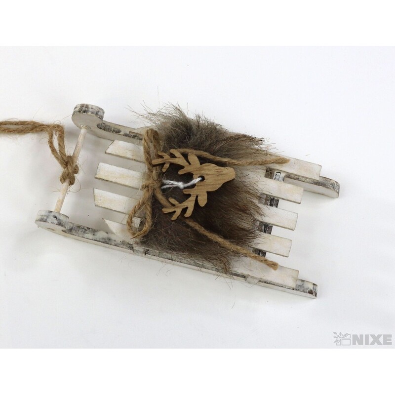 SÁŇKY DŘEVO 11cm 2ks V+