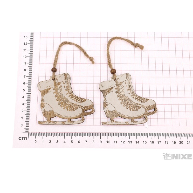 ZÁVĚS VÁNOCE 7,5-8cm 2ks*