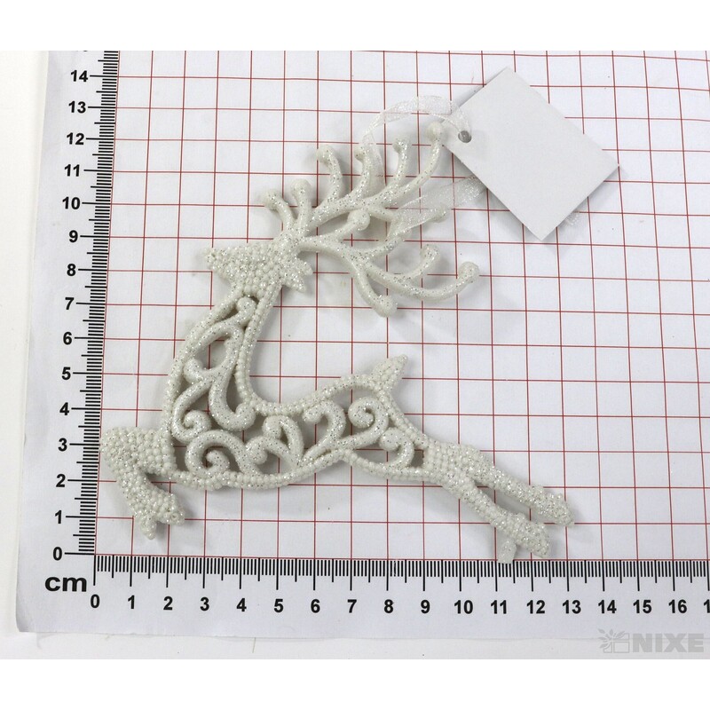 ZÁVĚS JELEN 13cm*BÍLÁ