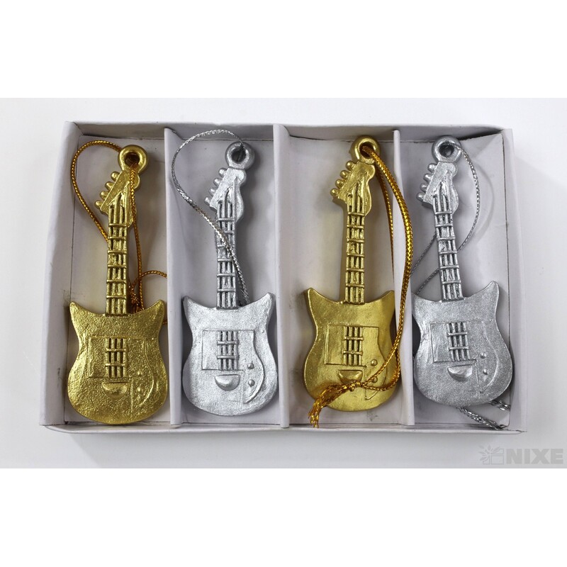 ZÁVĚS KYTARA 7,5cm 4ks*MIX BAREV