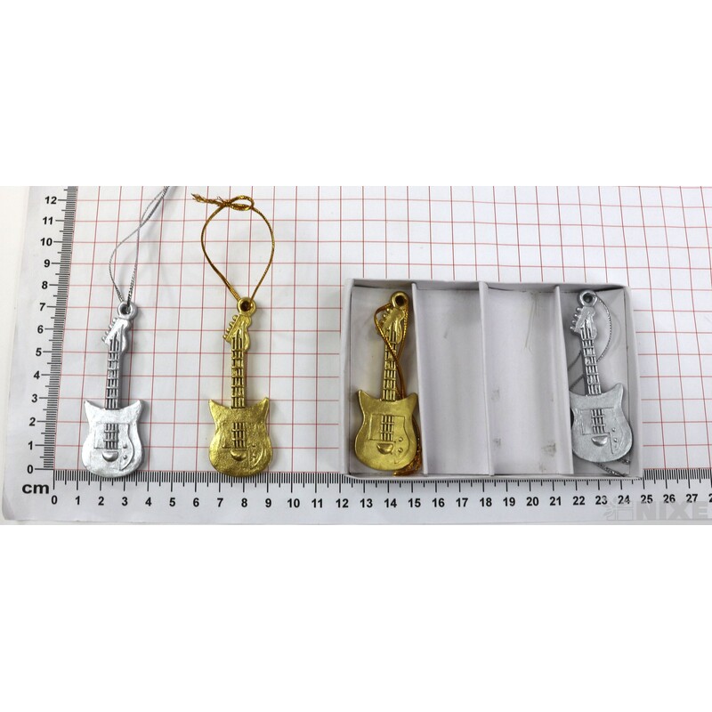 ZÁVĚS KYTARA 7,5cm 4ks*MIX BAREV