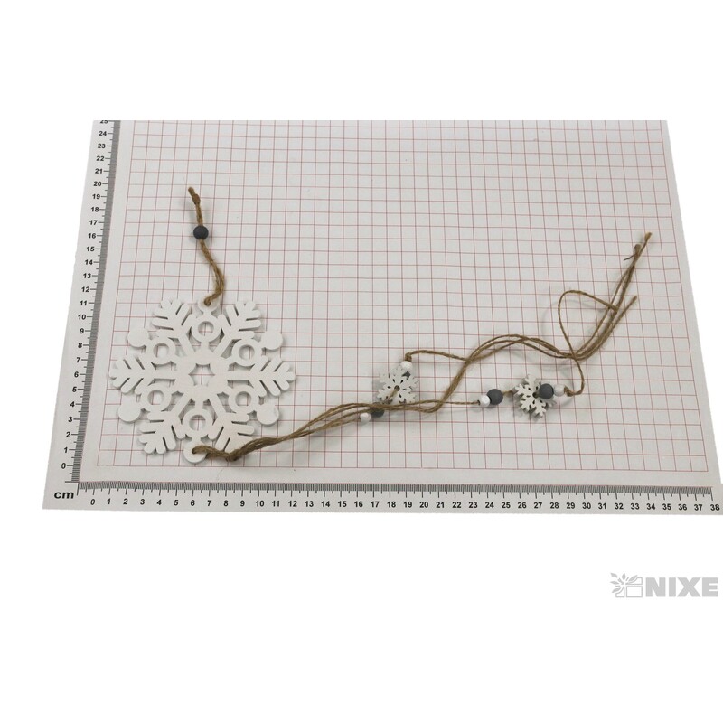 ZÁVĚS VLOČKA 11,5cm*BÍLÁ