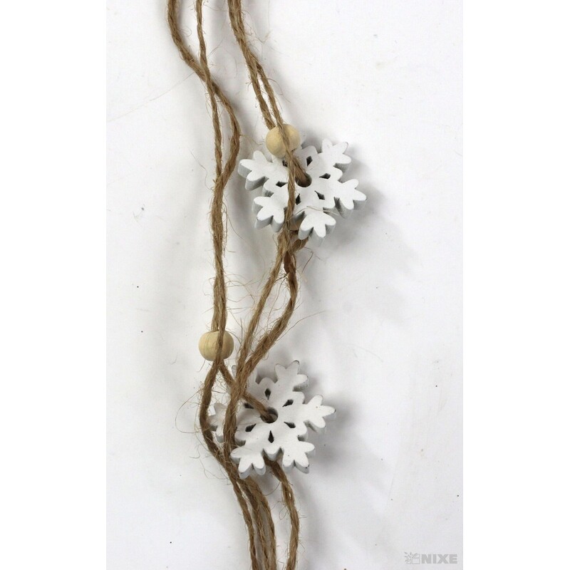 ZÁVĚS VLOČKA 15cm*PŘÍRODNÍ