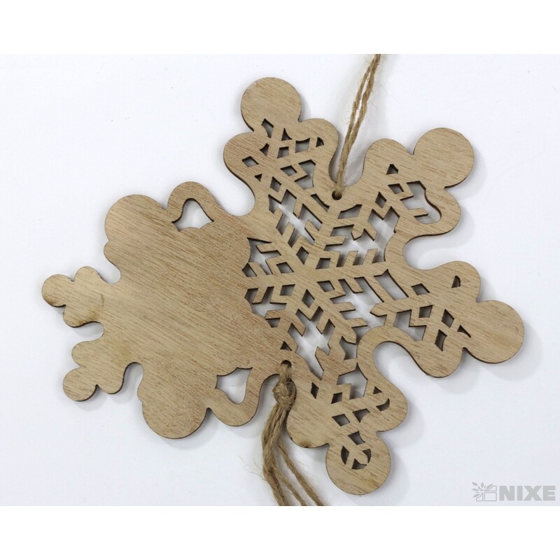 ZÁVĚS VLOČKA 15cm*PŘÍRODNÍ