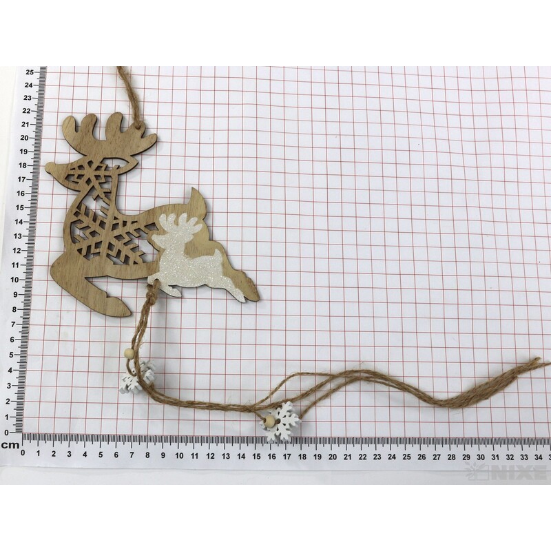 ZÁVĚS JELEN 14cm*PŘÍRODNÍ