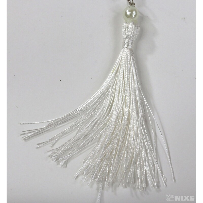 ZÁVĚS SRDCE 8cm*BÍLÁ