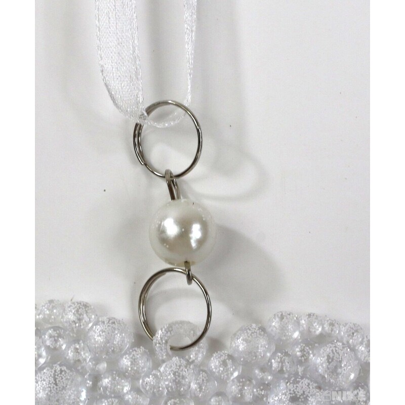 ZÁVĚS SRDCE 8cm*BÍLÁ