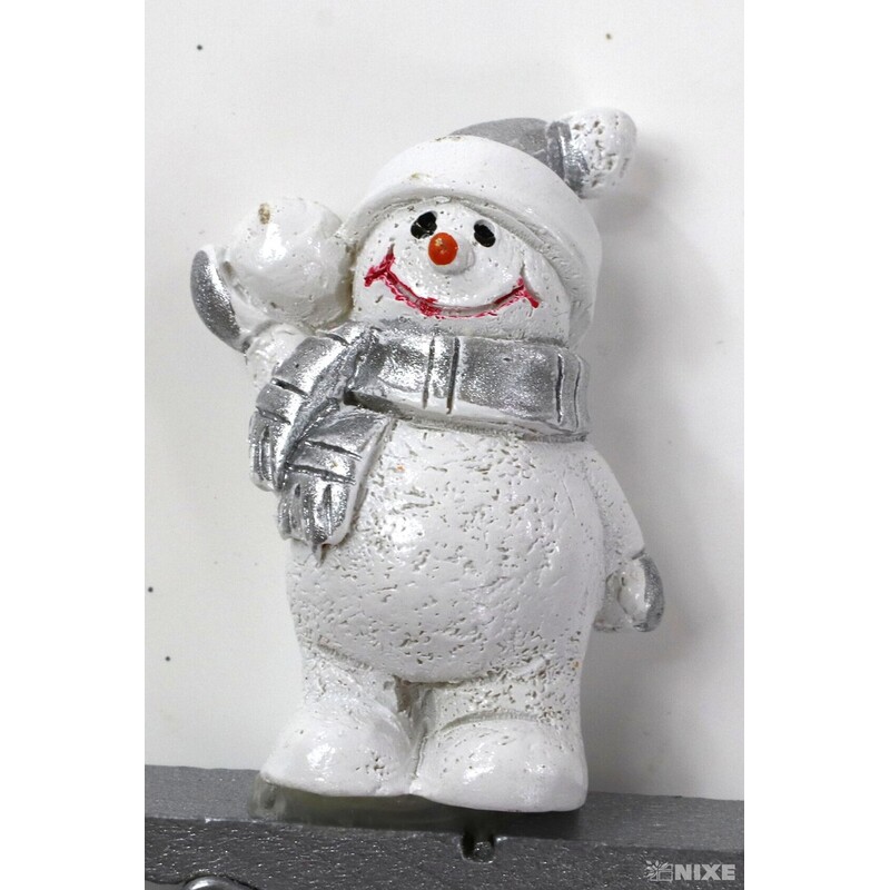 SNĚHULÁK NA KOLÍČKU 3,5-4,5cm 6ks*MIX BAREV