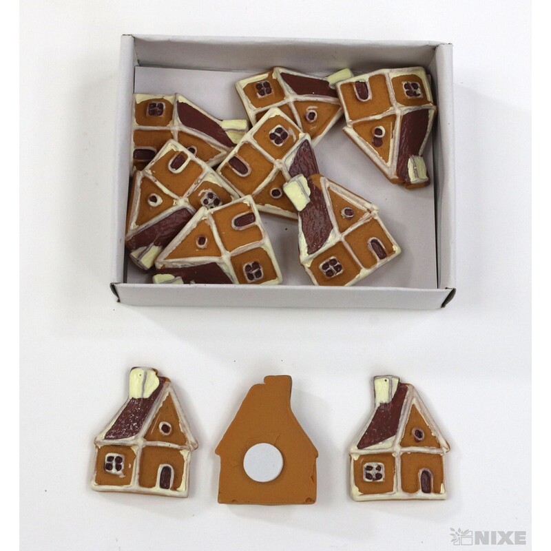 DOMEČEK NALEP. 3cm 10ks*