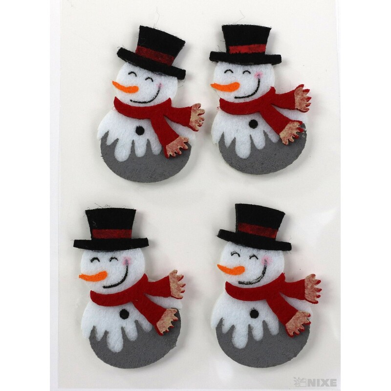 SNĚHULÁK NALEP. MIX 4ks 5,5cm*