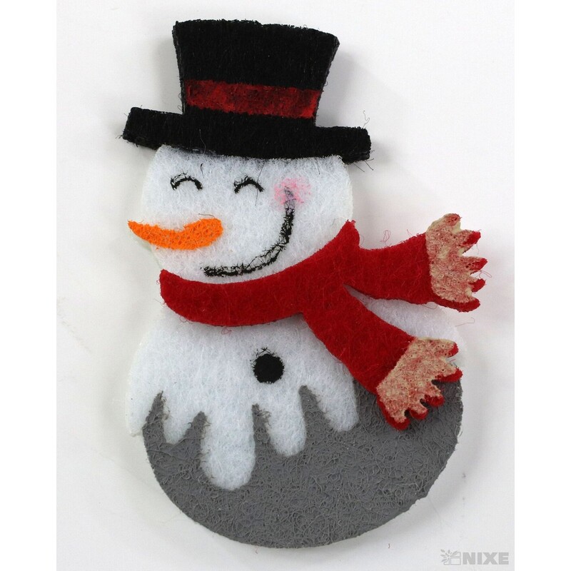 SNĚHULÁK NALEP. MIX 4ks 5,5cm*