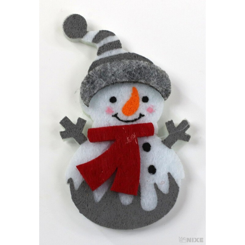 SNĚHULÁK NALEP. MIX 4ks 5,5cm*