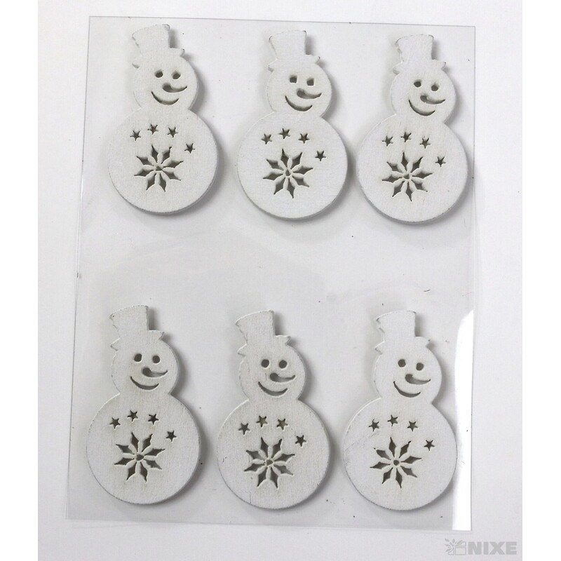 VÁNOCE NALEP. 4,5cm 6ks*