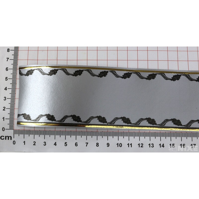 POHŘEBNÍ PÁSEK 60mmx50yd TISK*STŘÍBRNÁ