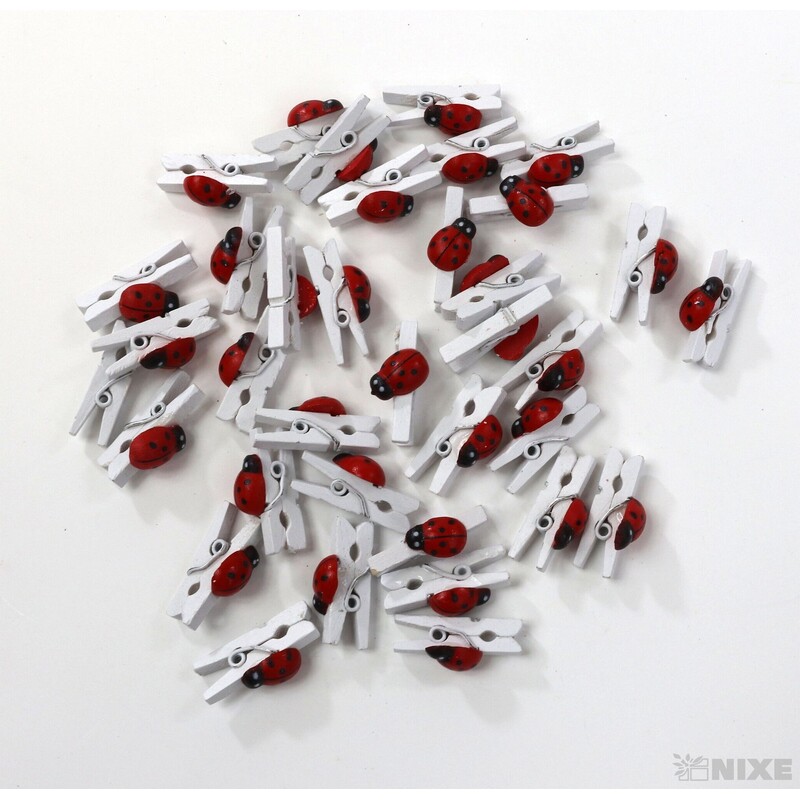 KOLÍČEK BERUŠKA 2,5cm 36ks*BÍLÁ