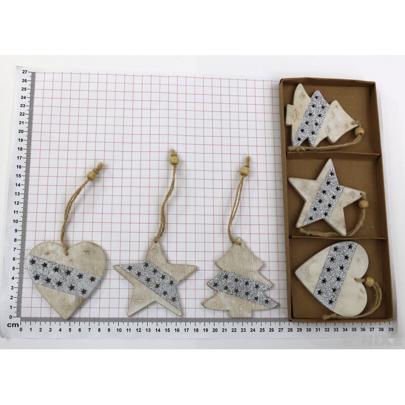 VÁNOCE MIX 6ks 8-9cm*