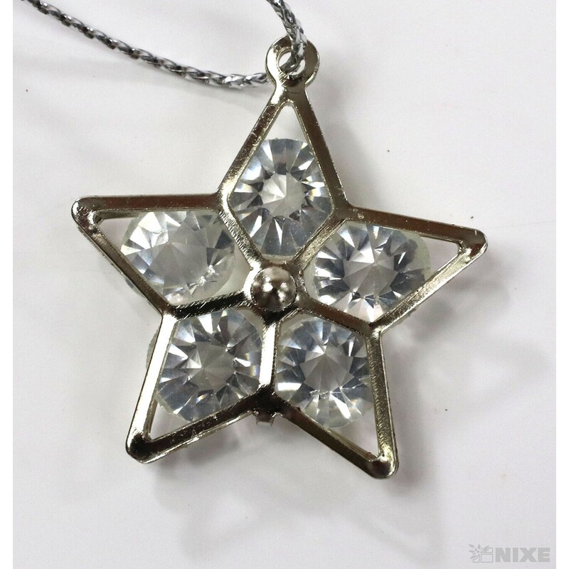 ZÁVĚS AKRYL HVĚZDA 9ks 3cm*MIX BAREV