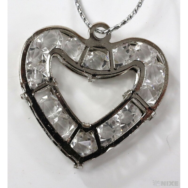 ZÁVĚS AKRYL SRDCE 9ks 3cm*MIX BAREV