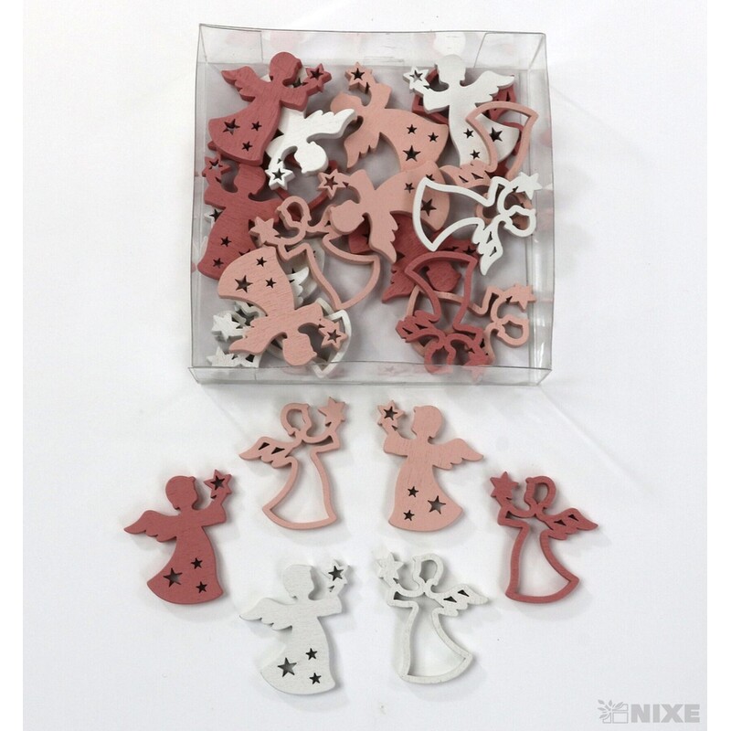 ANDĚL 4cm 24ks*MIX BAREV