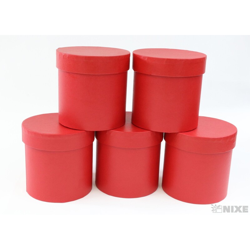 KVĚTINOVÝ BOX 5ks pr. 12x12cm*ČERVENÁ