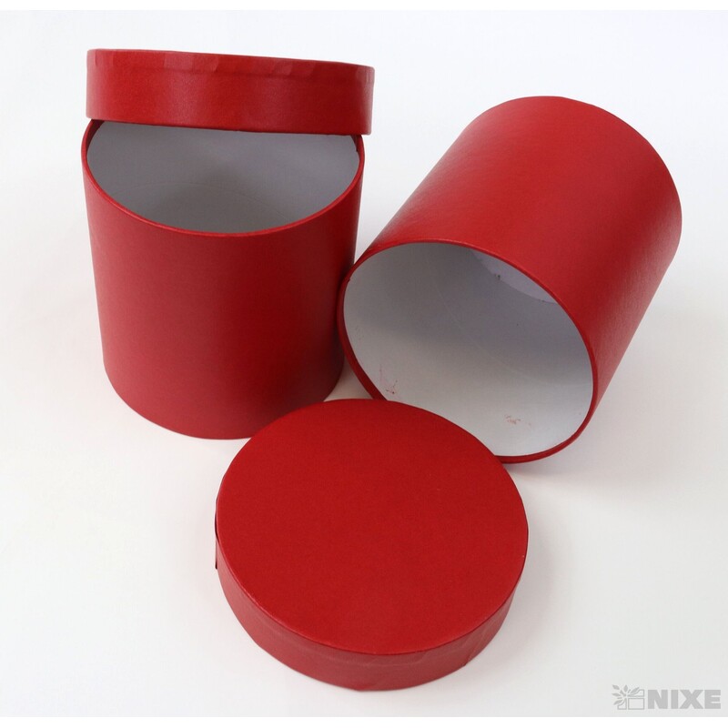 KVĚTINOVÝ BOX 5ks pr. 12x12cm*ČERVENÁ