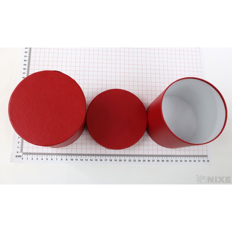 KVĚTINOVÝ BOX 5ks pr. 12x12cm*ČERVENÁ