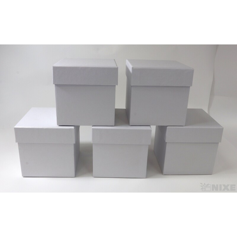 KRABICE 5ks 11x10x10cm*BÍLÁ