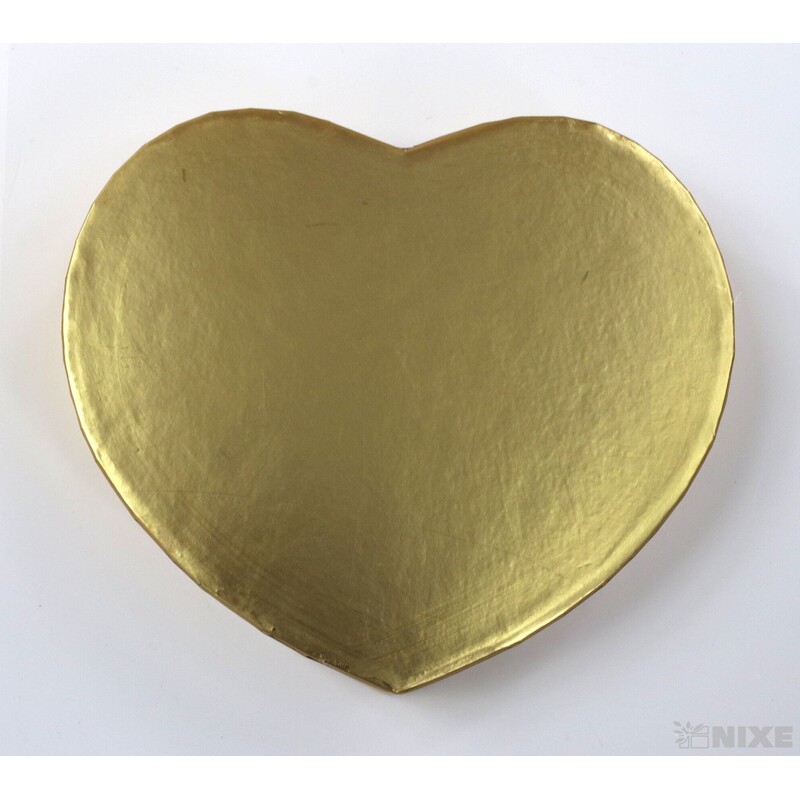 KRABICE SRDCE 13x7cm 11x6 10x5*ZLATÁ