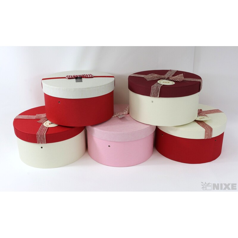 KVĚTINOVÝ BOX pr. 21x11cm 20x10 17x8*MIX BAREV