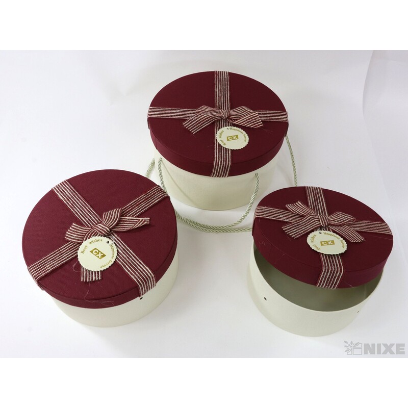 KVĚTINOVÝ BOX pr. 21x11cm 20x10 17x8*MIX BAREV