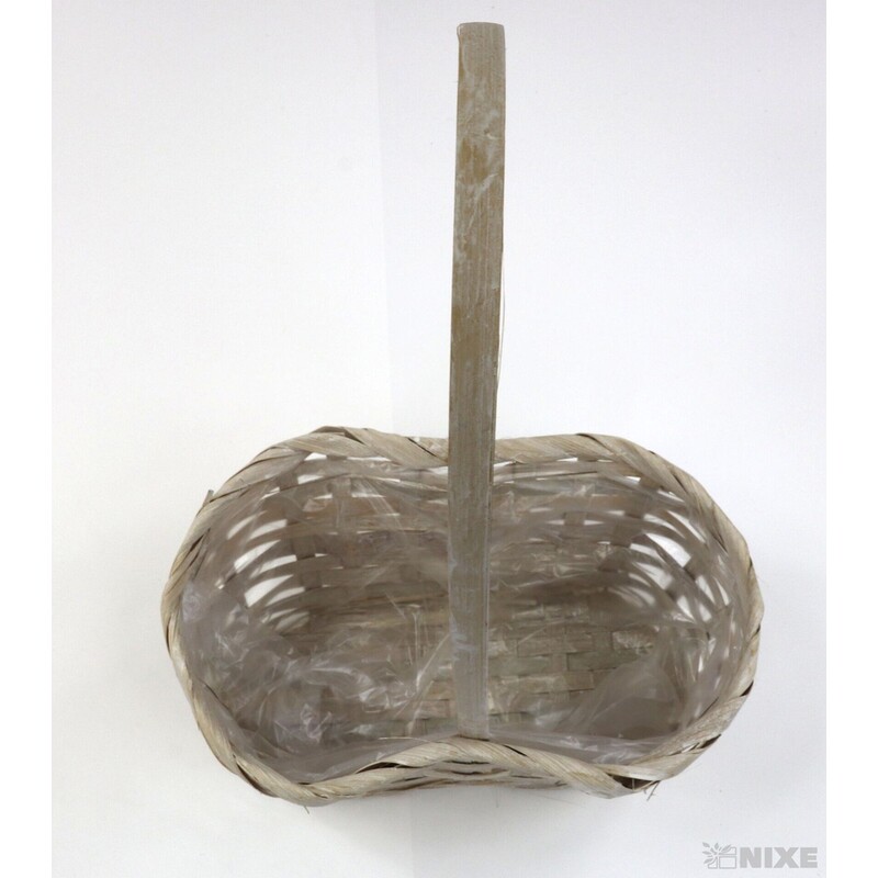 KOŠ RATTAN 23x10x34cm*BÍLÁ